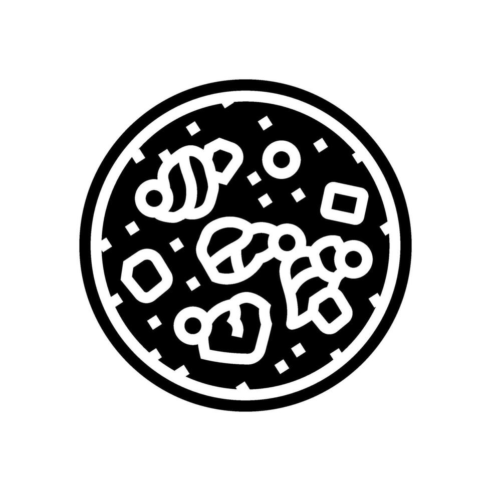 chowder fish glyph icon illustration vector