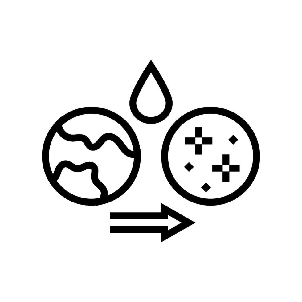 whitening bleach line icon illustration vector