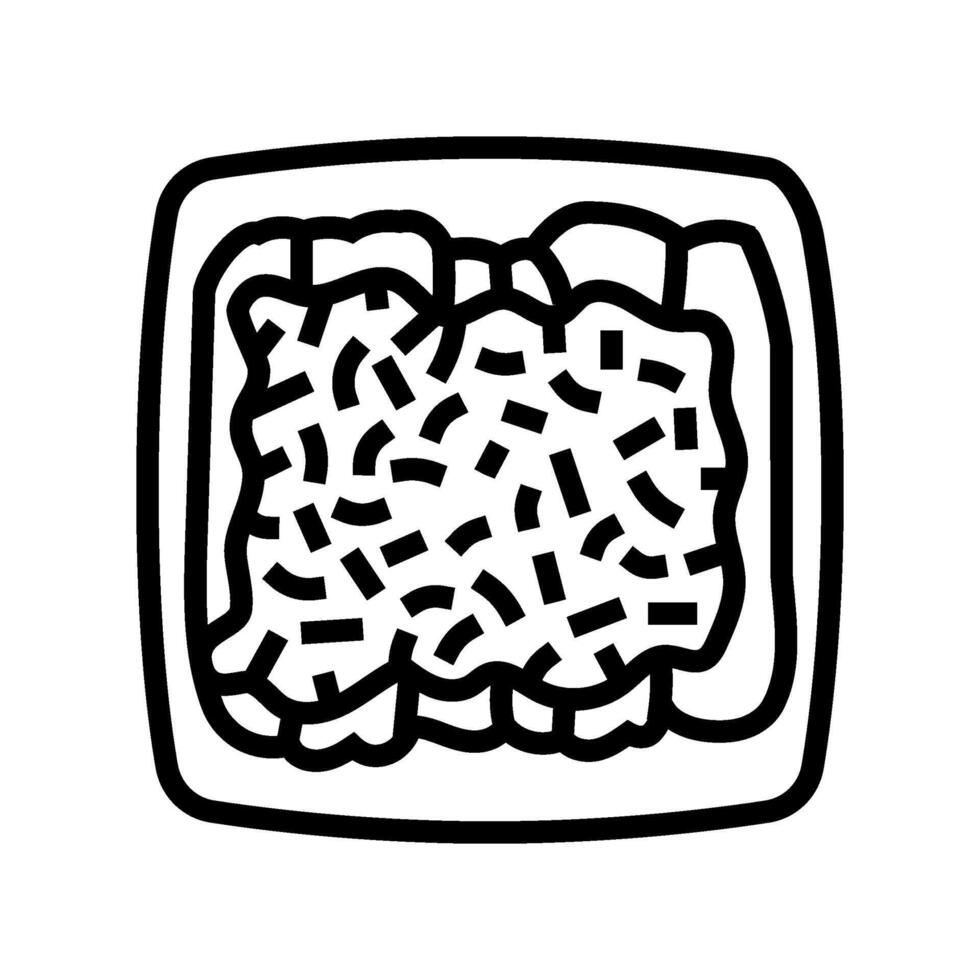enchiladas chicken dish line icon illustration vector