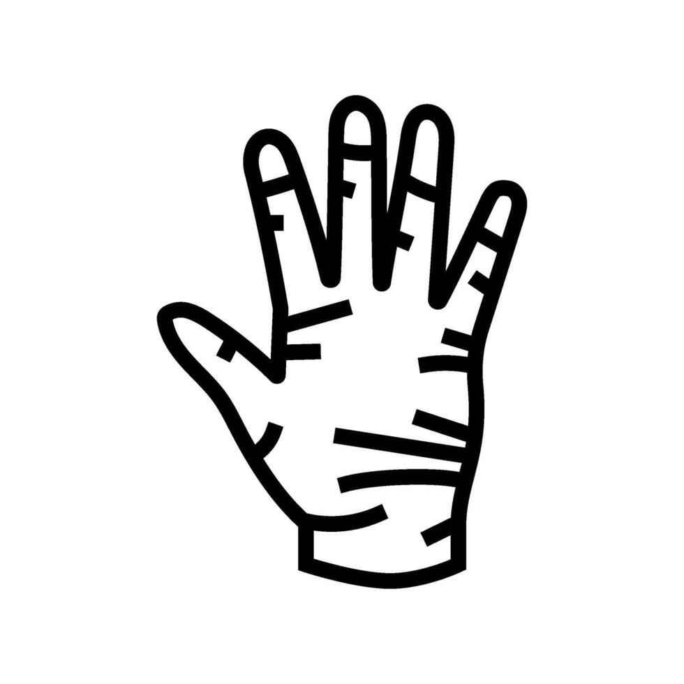 gloves for food handling line icon illustration vector
