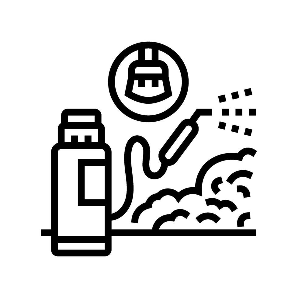 mold removal home maintenance line icon illustration vector