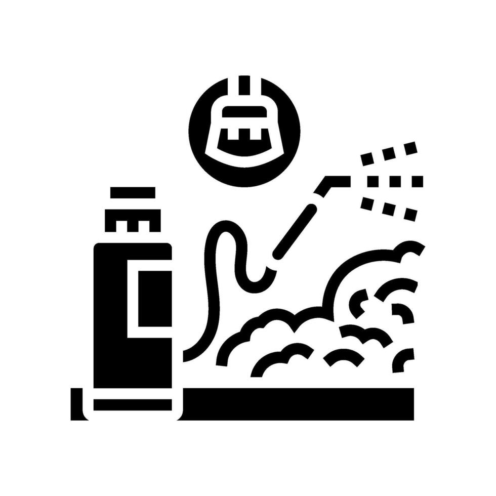 mold removal home maintenance glyph icon illustration vector