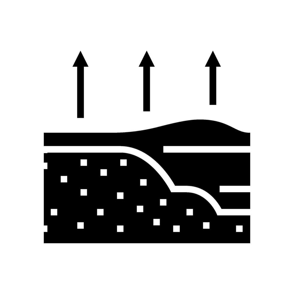 storm surge hurricane disaster glyph icon illustration vector