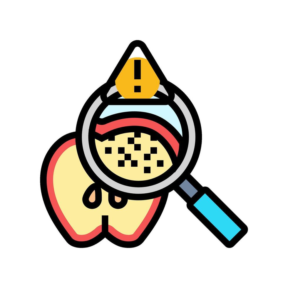 hazardous substances food color icon illustration vector