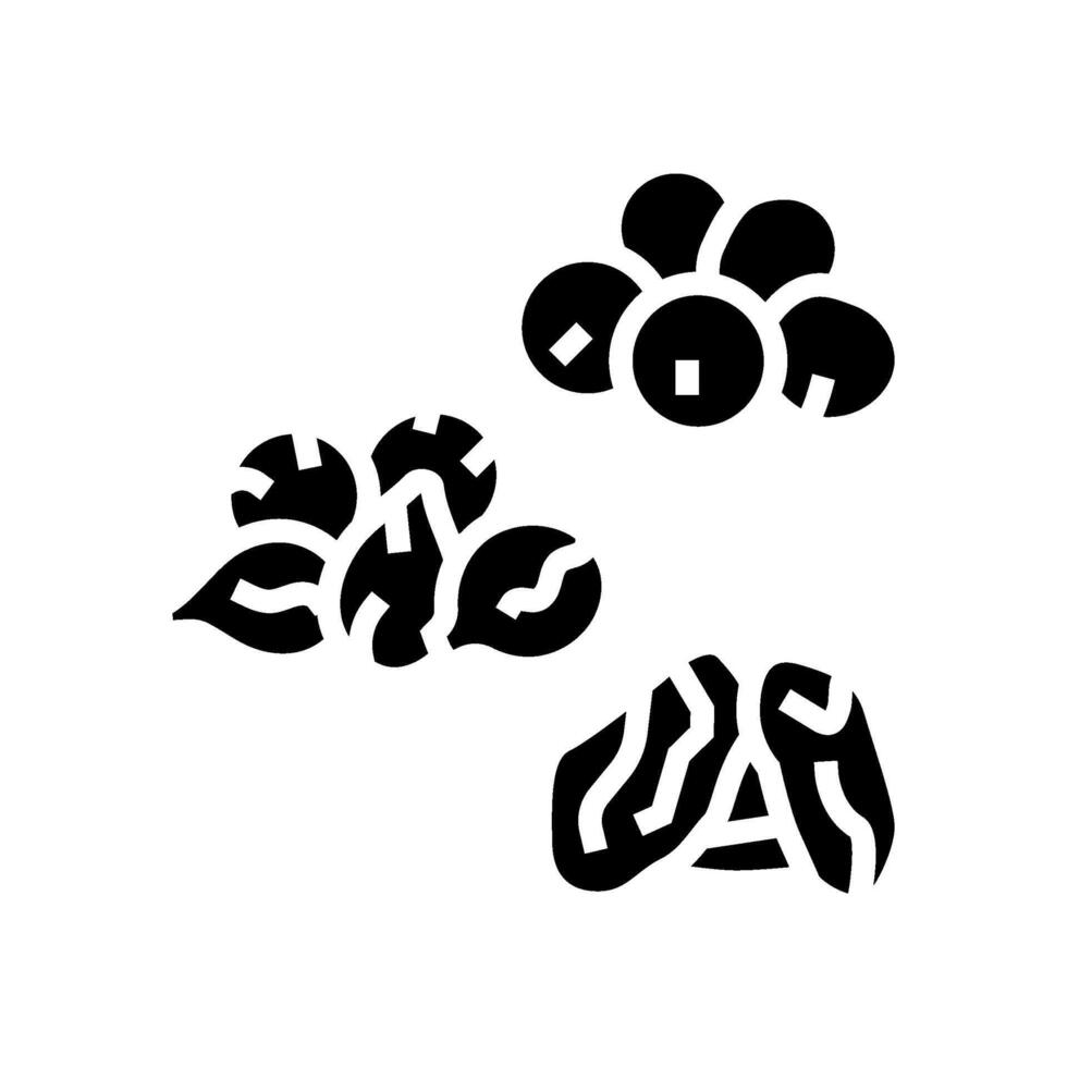 triphala ayurveda glyph icon illustration vector
