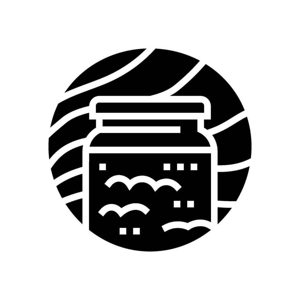 ghee ayurveda glyph icon illustration vector