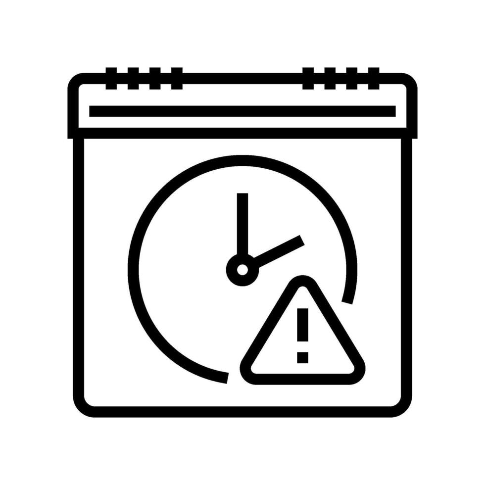 expiration date food safety line icon illustration vector