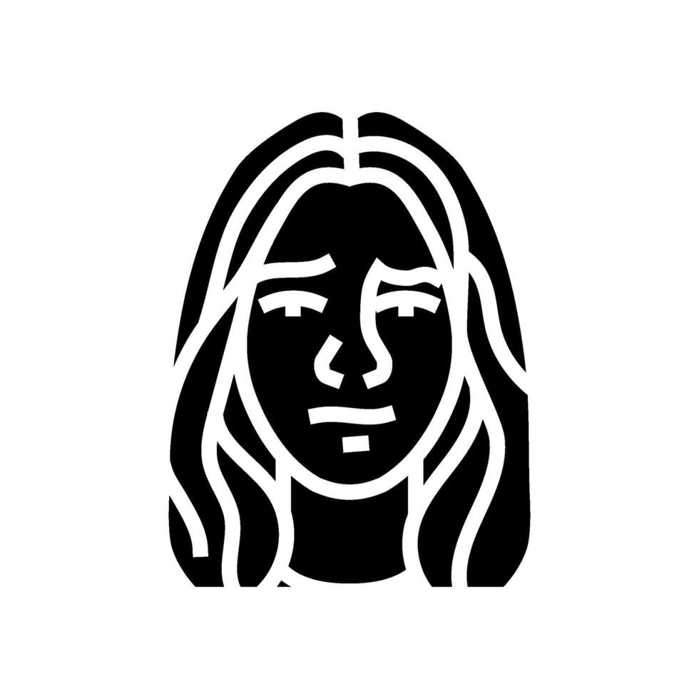 disapproval woman expression glyph icon illustration vector