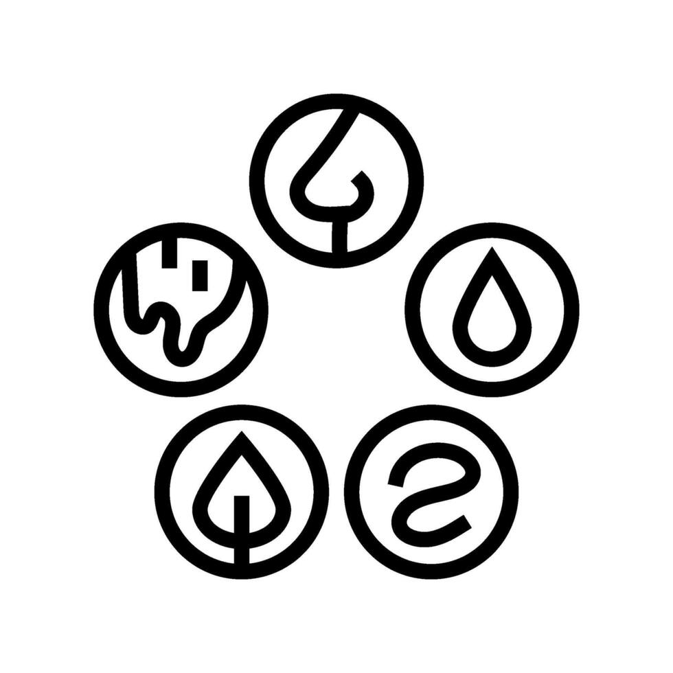 healthy die ayurveda line icon illustration vector