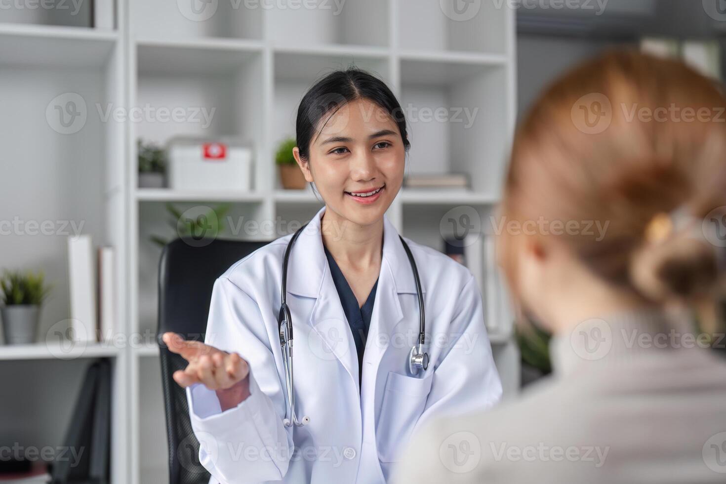 Doctor and Patient Consultation in Modern Medical Office for Health Assessment and Examination photo
