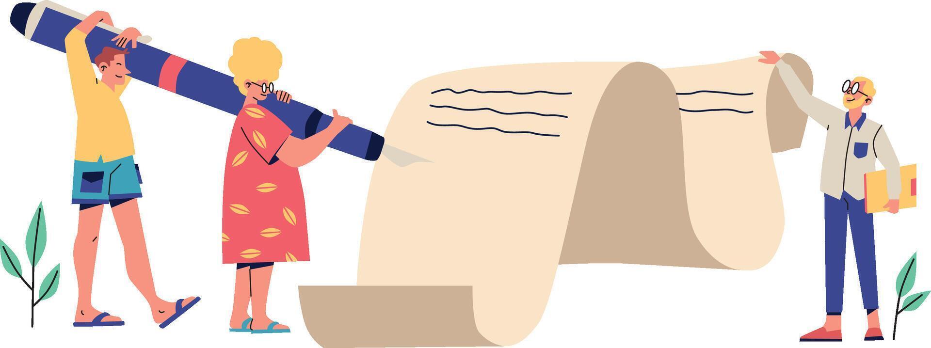 Smart Contract Illustration vector