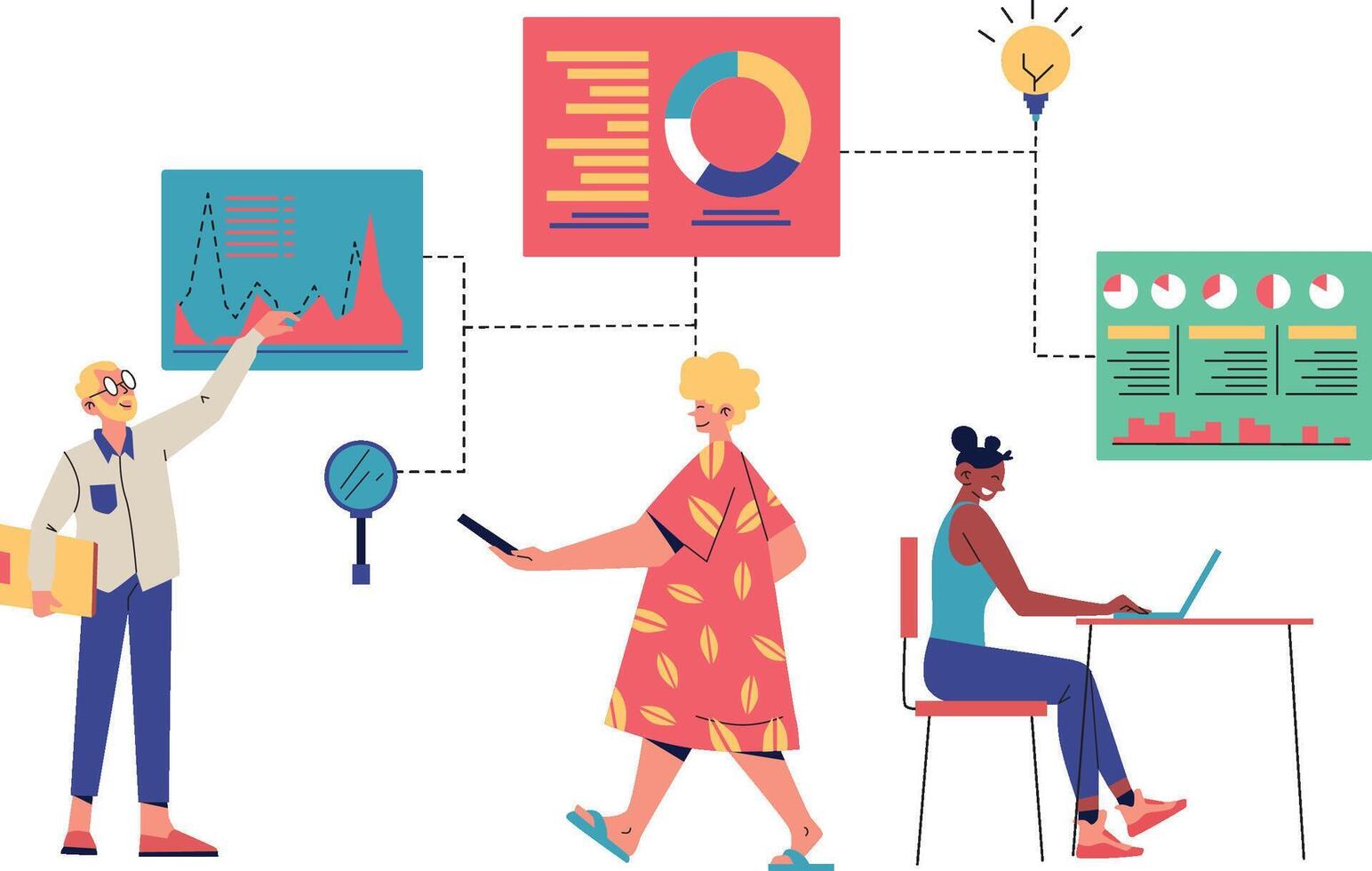 Risk Management Illustration vector