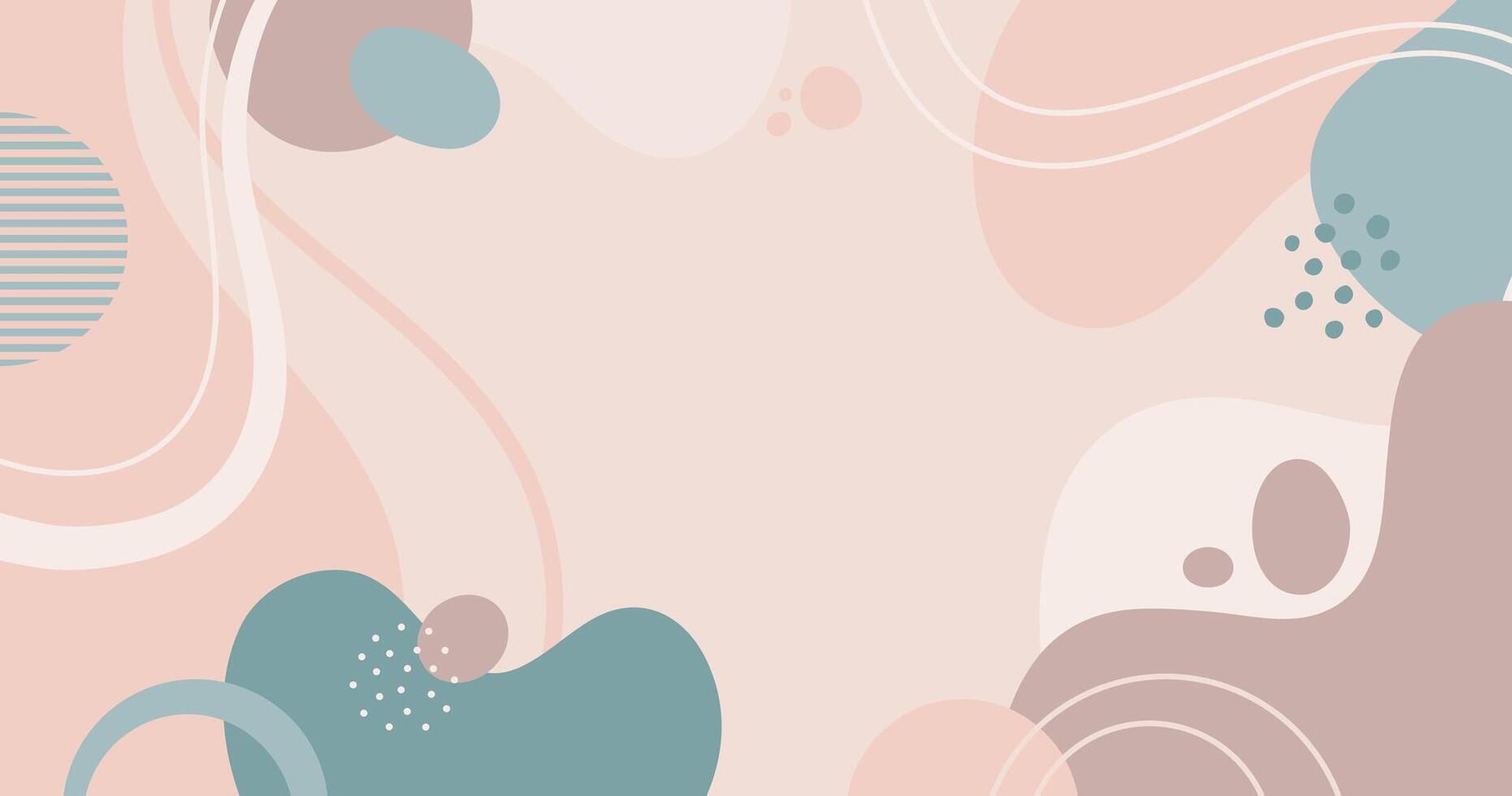 Hand drawn abstract lines Colorful background. vector