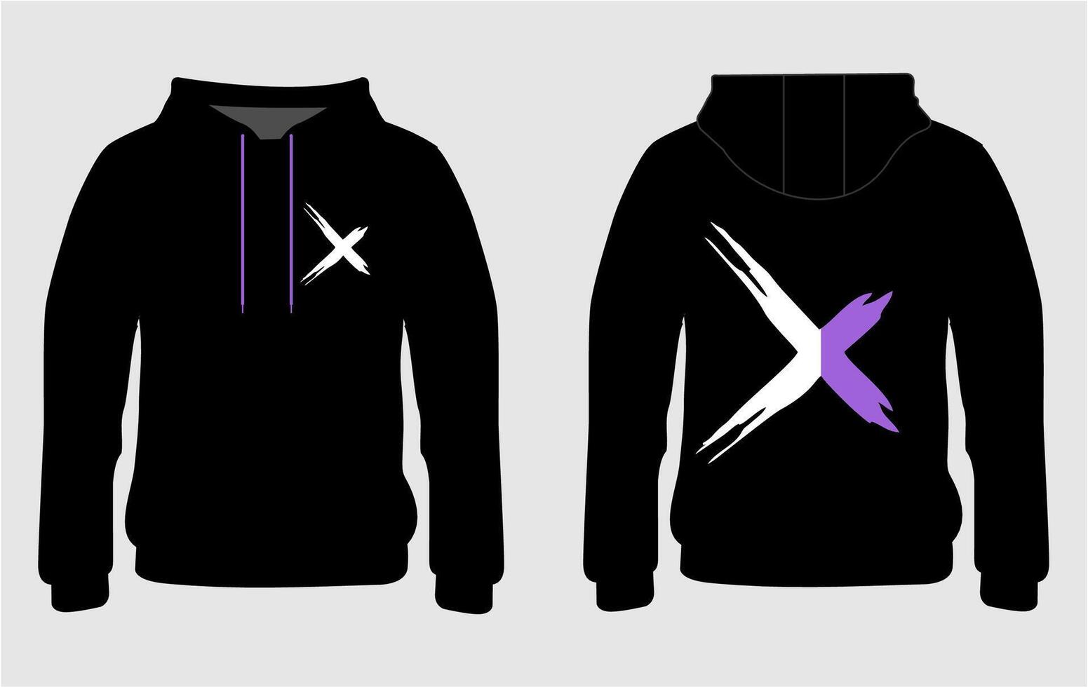 Modern Hoodie Art vector