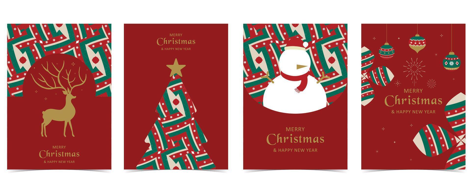 red Christmas festival background with geometric style. for a4 vertical design vector