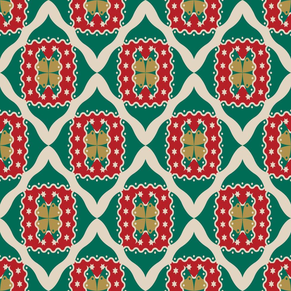 red geometric seamless pattern with square design. for tile,paper,fabric vector