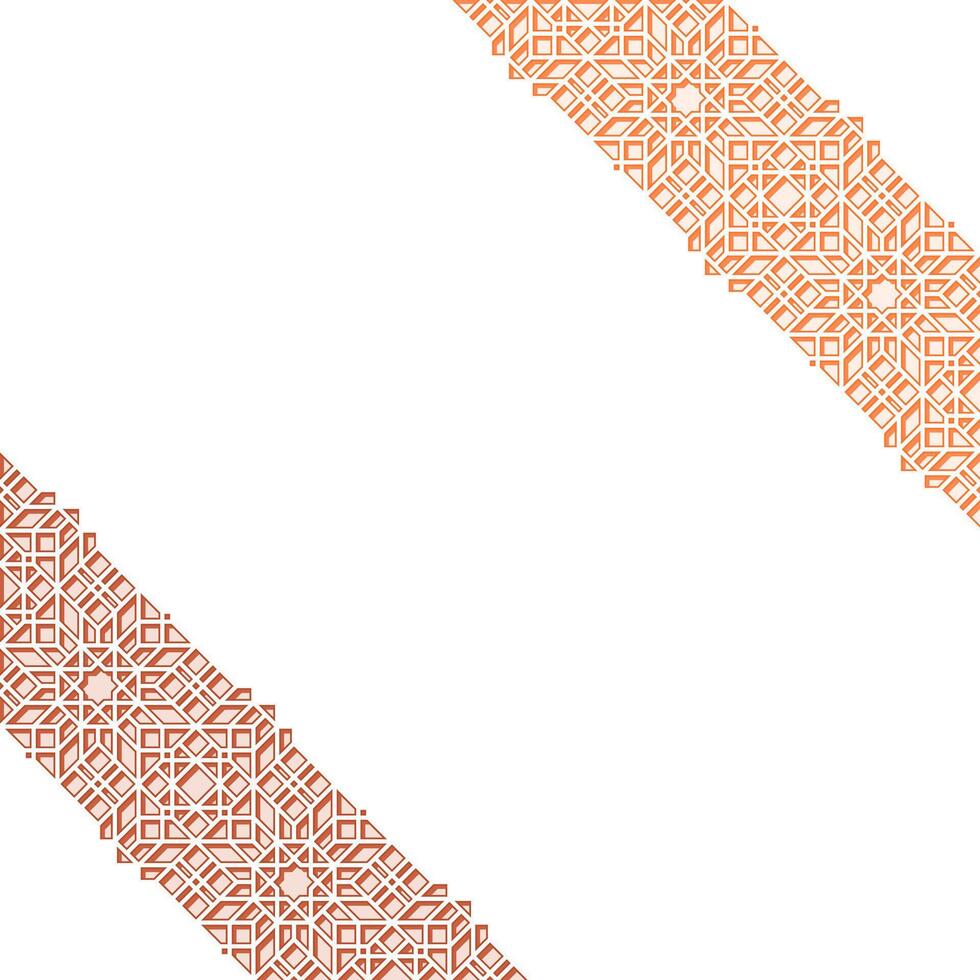 Islamic Diagonal Ornament Textured with Silhouette Effect vector