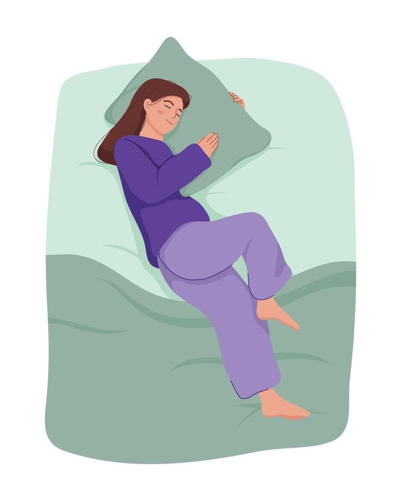 Sleeping Girl Deep Dreams vector