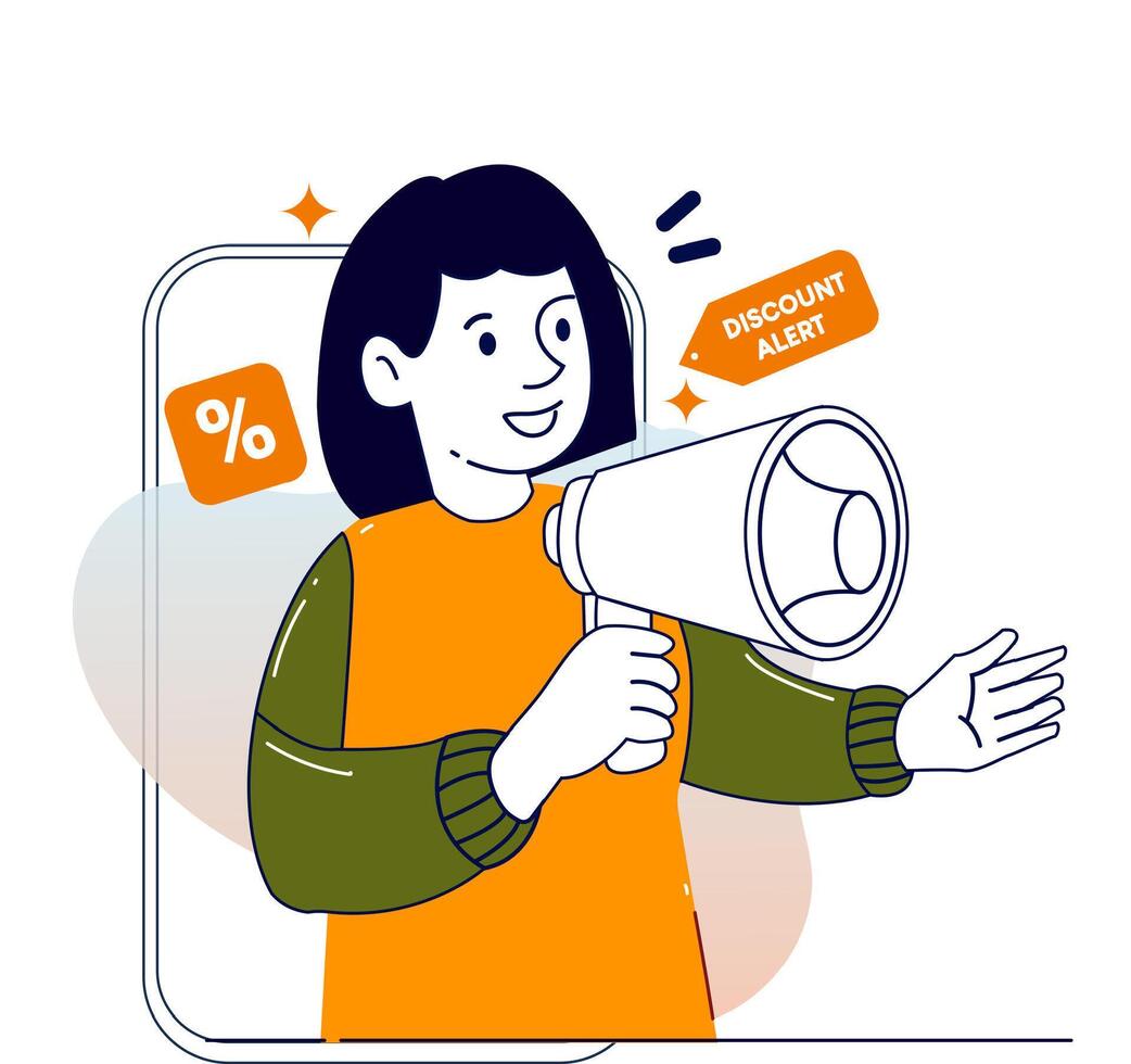 Online shopping e commerce concept illustrations. Modern flat design illustration of Data Analysis. vector