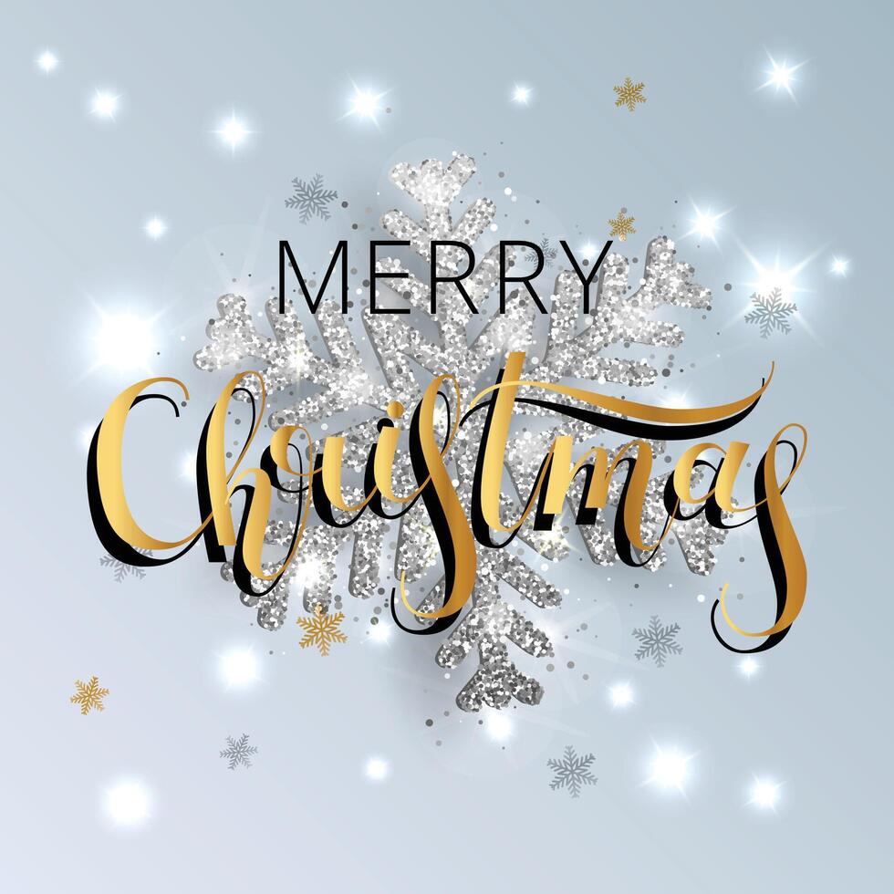 Merry Christmas with White Background vector