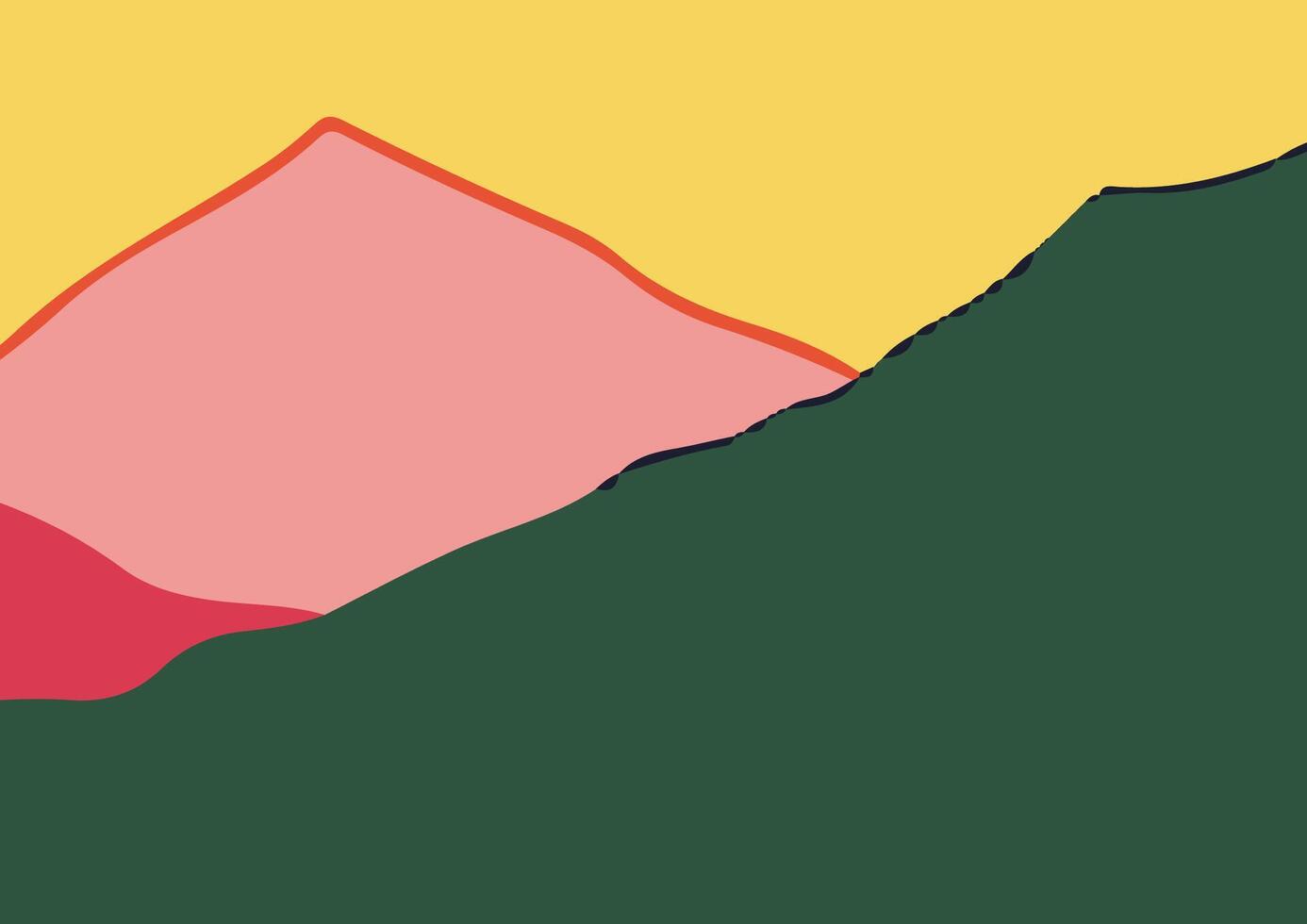 Colorful Abstract Hills illustration vector
