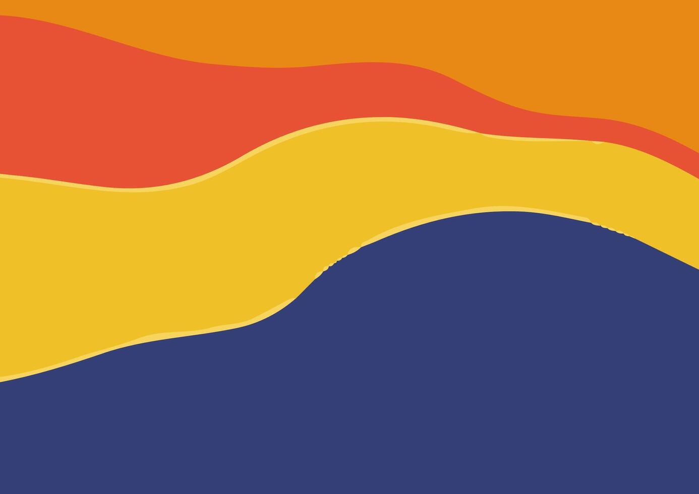 Abstract Layered Hills illustration vector