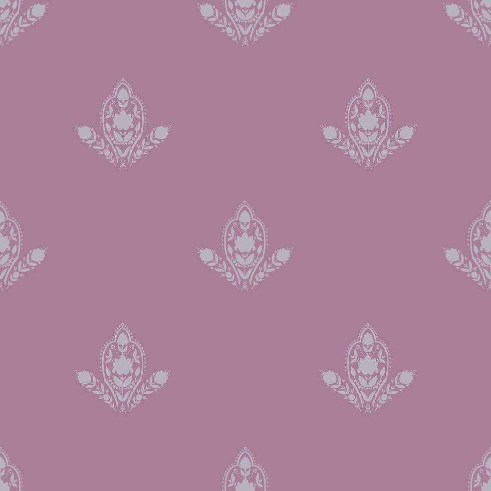 Pastel Pink Floral Motif Pattern vector
