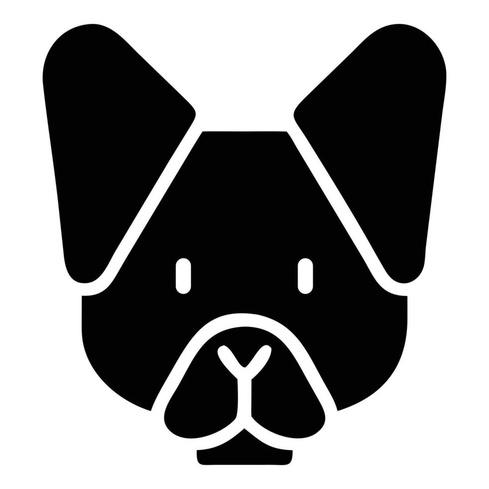 Canine Charm, Dog Head Silhouette vector
