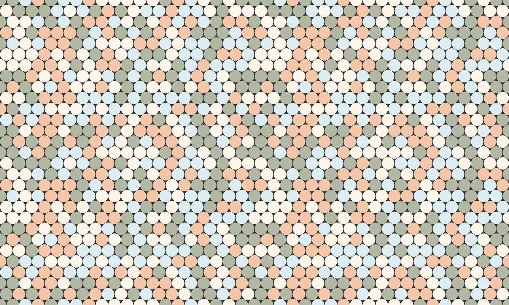 Geometric polka dot pattern with colorful spots, perfect for seamless wallpaper, textile prints, and modern poster backgrounds with an abstract touch. vector