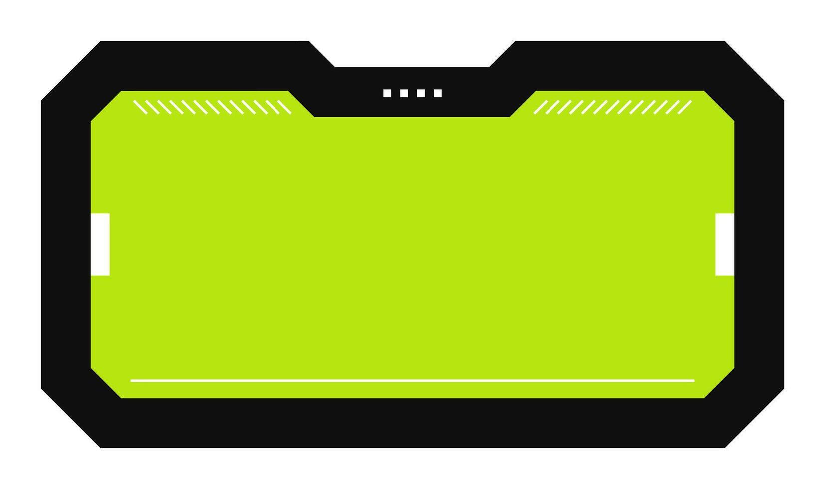 Futuristic element illustration. Colorful lower third overlay. vector