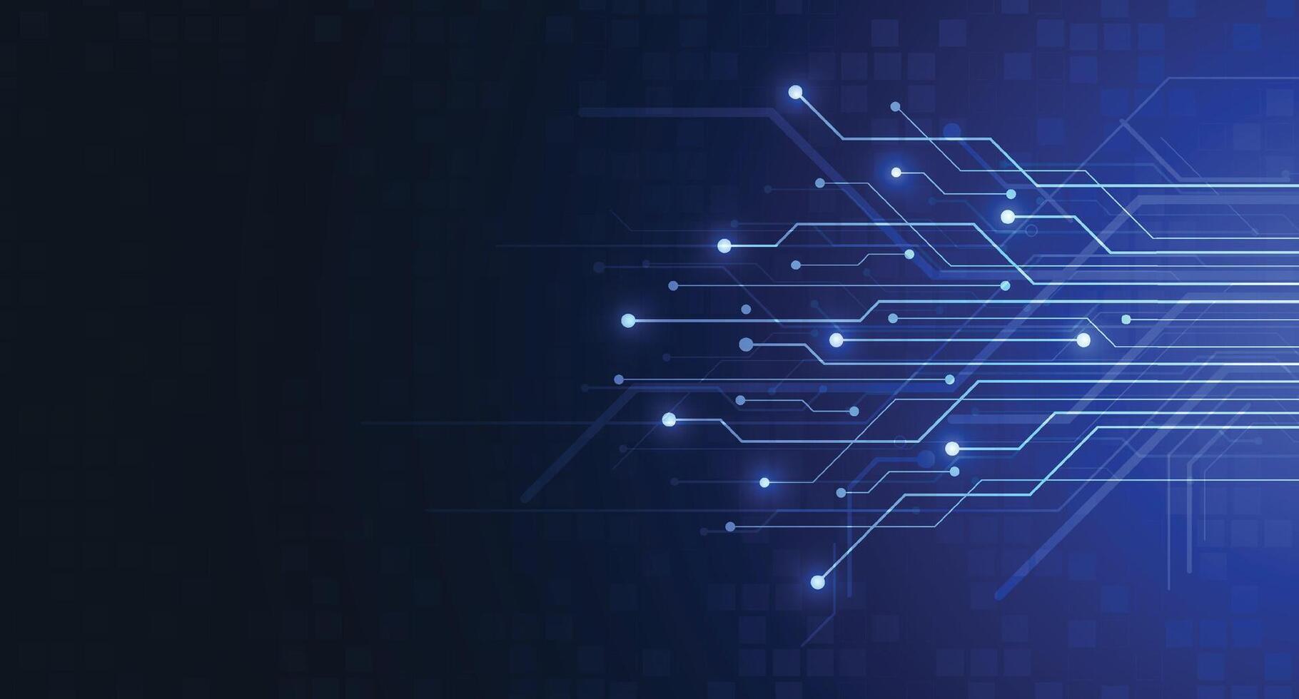 Abstract background with technology circuit board texture. Artificial intelligence electronic board. Communication and engineering concept vector