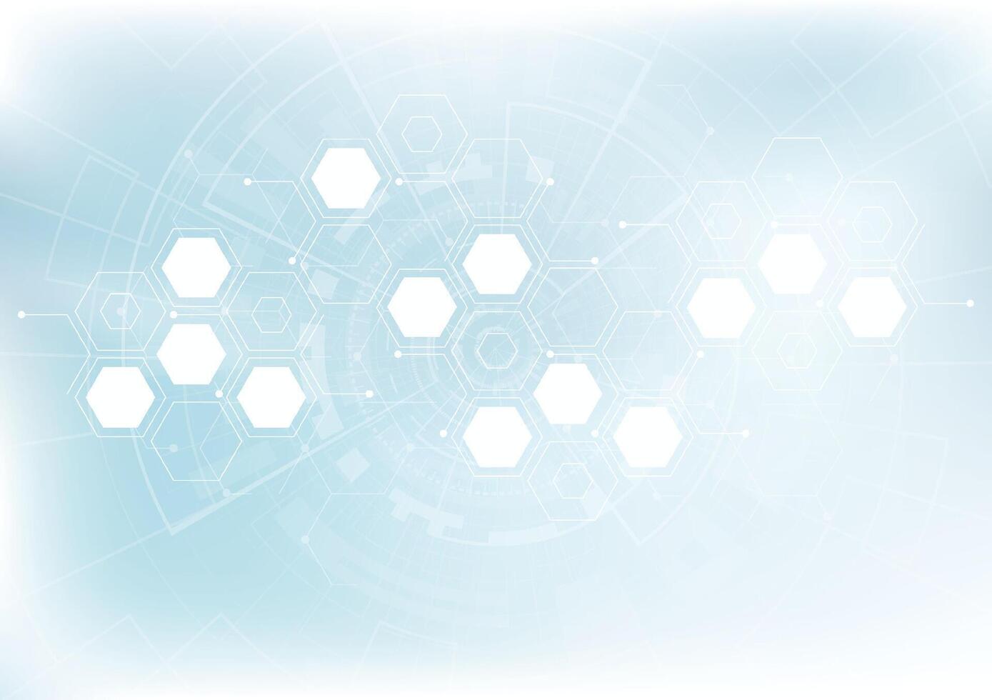 Abstract background hexagons design. science futuristic energy technology. Hi-tech digital concept vector