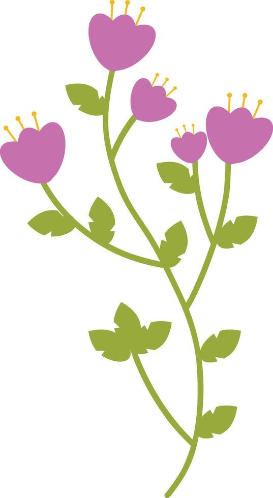 Spring Flower Cartoon Illustration vector