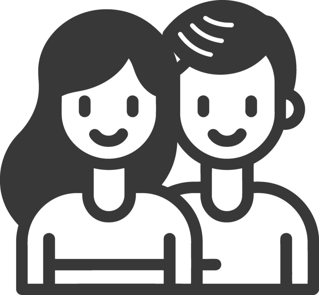 Couple icon illustration vector