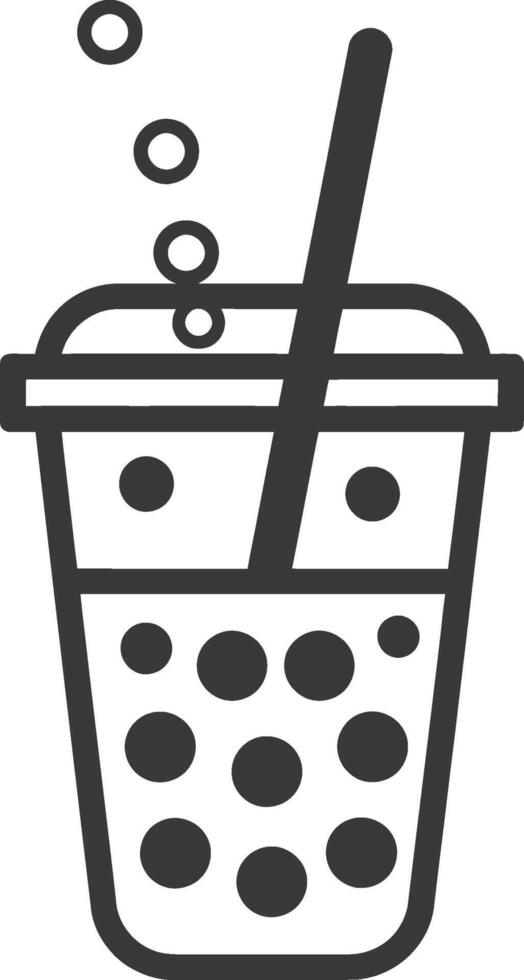 Bubble tea icon illustration vector