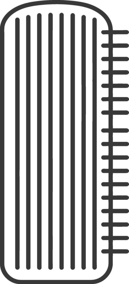 A black and white illustration of a grill vector