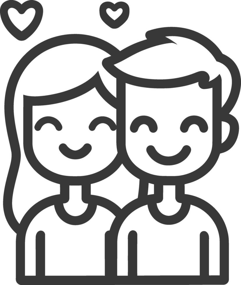 Couple icon illustration vector
