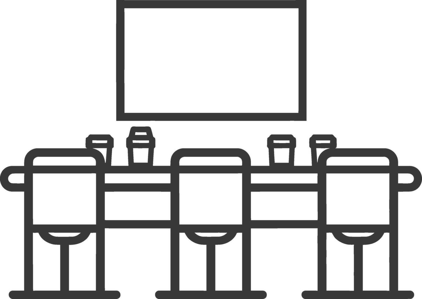 Conference room icon vector