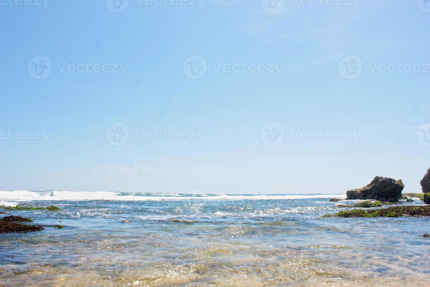 rocky beach landscape photo