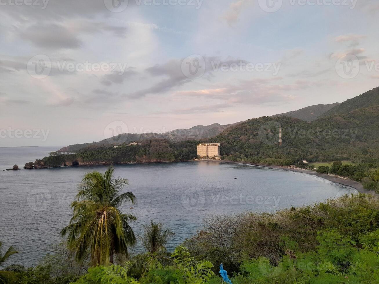 A view of one of the beaches on the island of Lombok, Indonesia photo