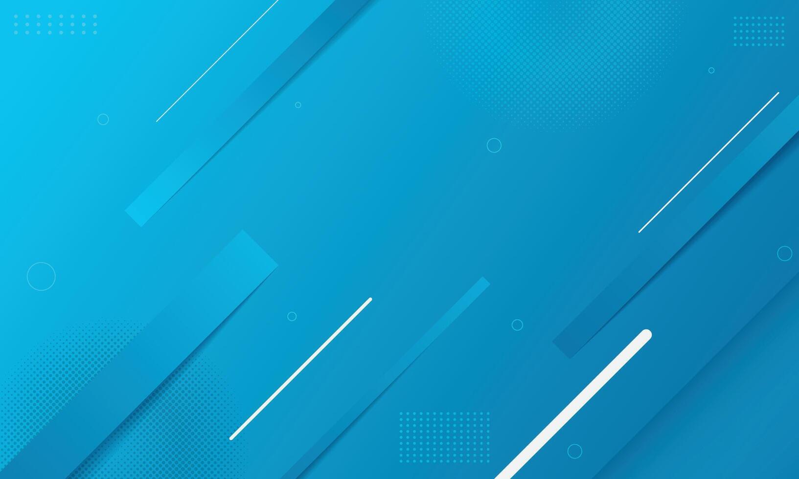 Modern background blue gradient abstract geometric shapes vector