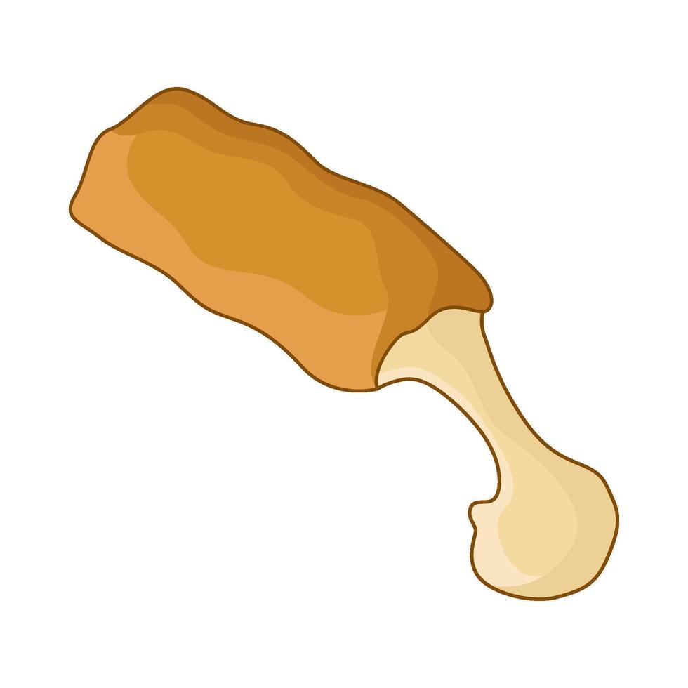 illustration of fried chicken vector