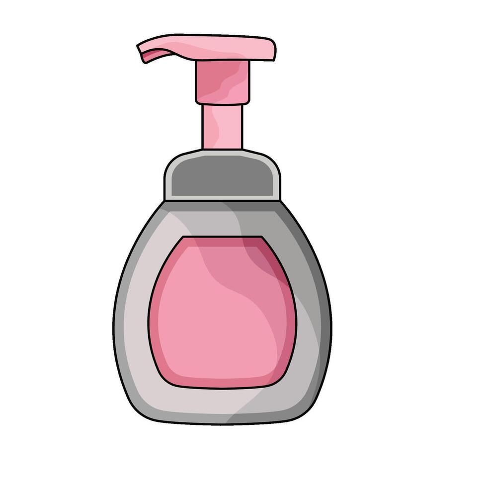illustration of soap bottle vector