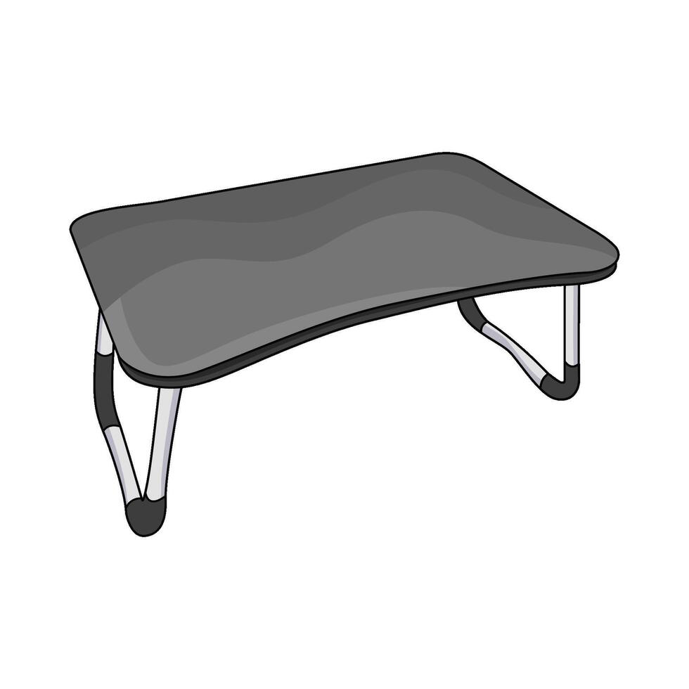 illustration of foldable laptop table vector