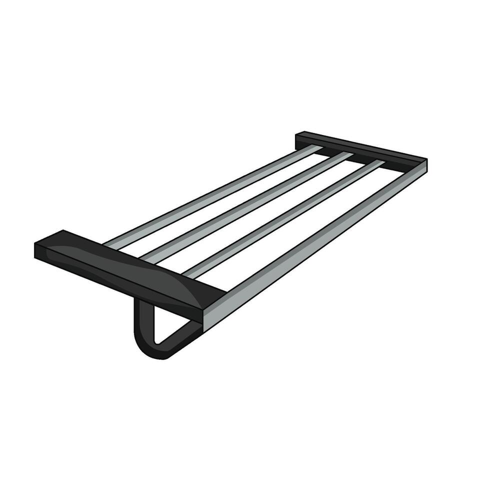 illustration of towel rack vector