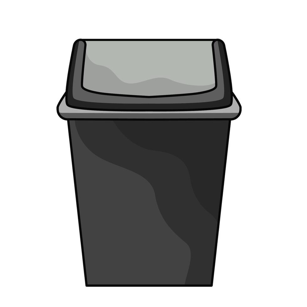 illustration of trash can vector