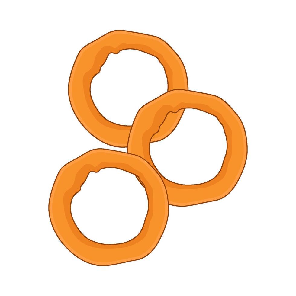 illustration of onion rings vector
