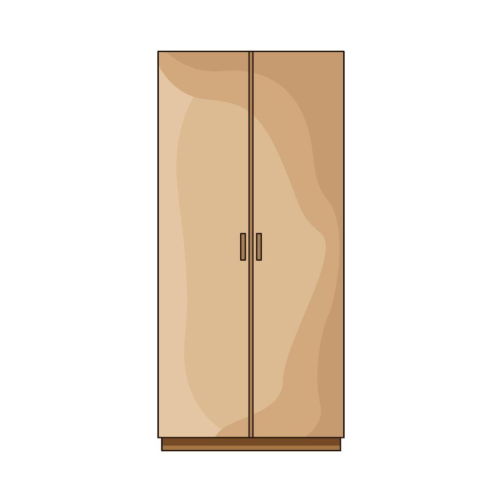 illustration of wardrobe vector