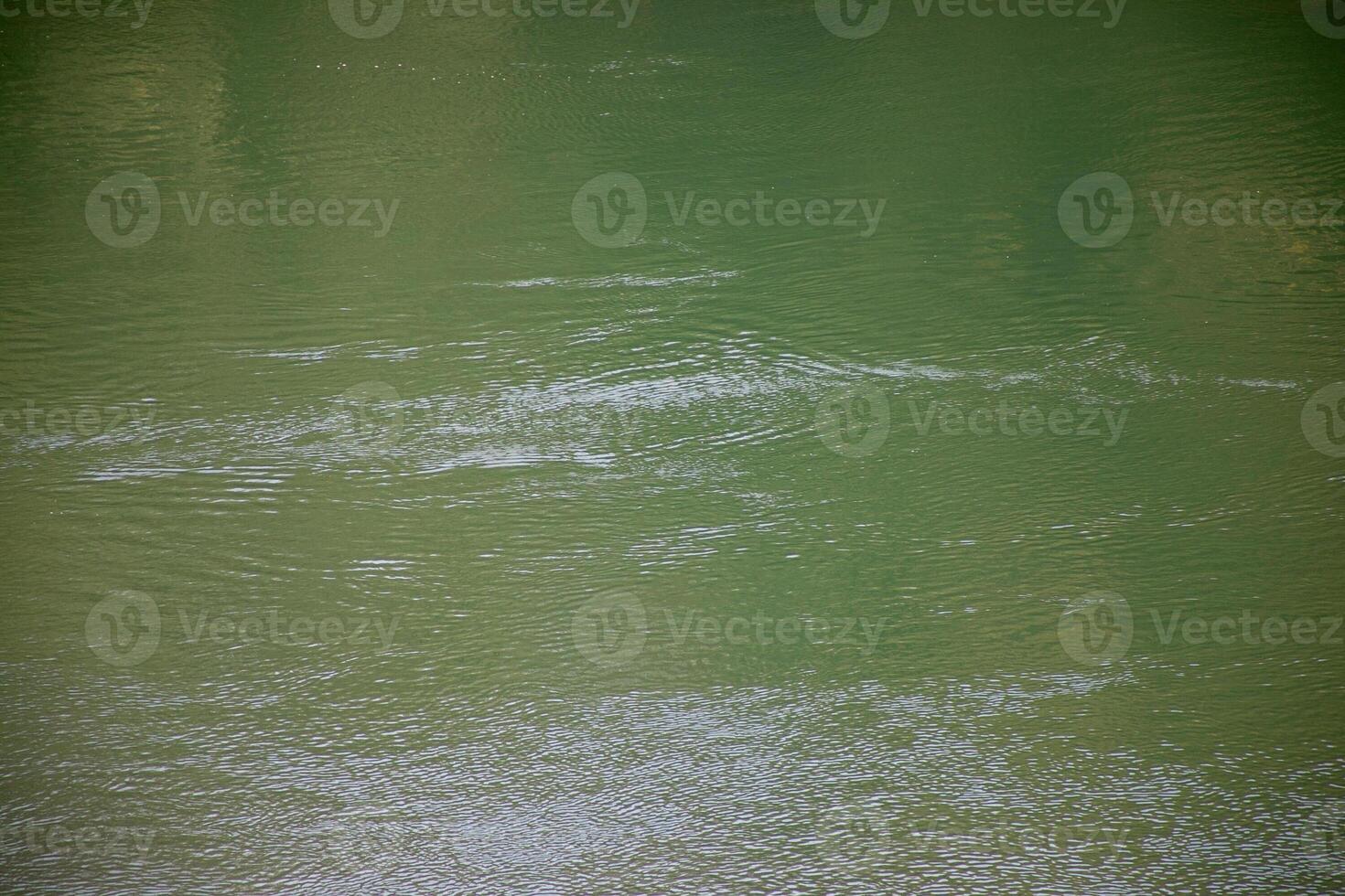 Calm green water surface with gentle ripples, illustrating tranquility and nature, perfect for Earth Day related themes photo