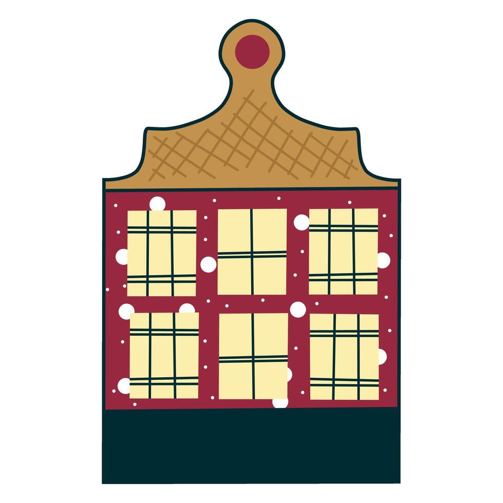 Colorful House Building illustration, Building Exterior Illustration, Architecture vector